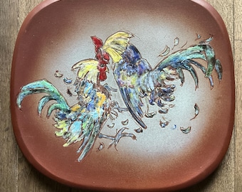 Large ceramic platter, 1959, Vallauris, Louis Giraud