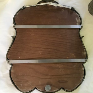 Bevelled mirror with brass frame image 7