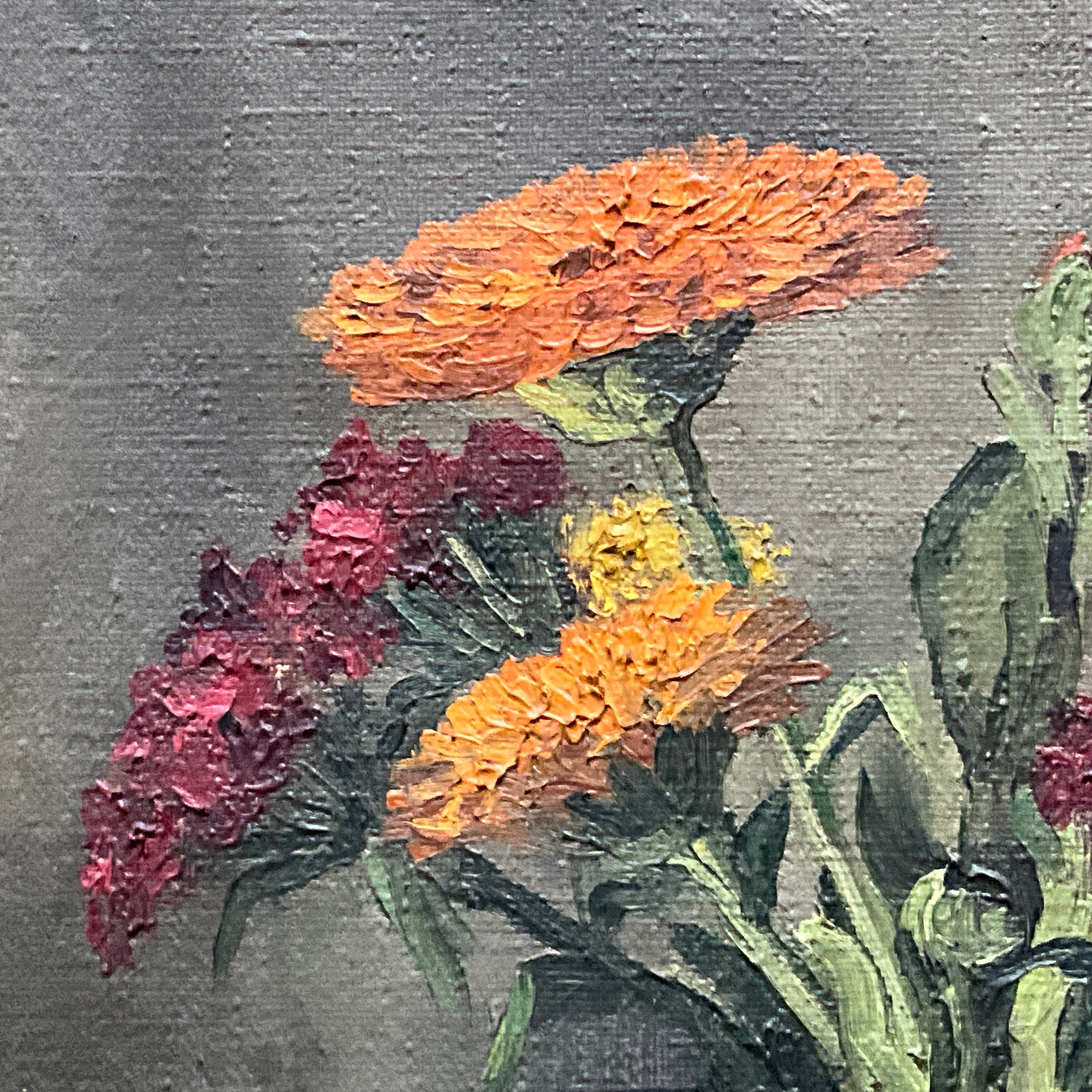 キャンバスに油彩画、花束 by J.Ausloos - Etsy 日本