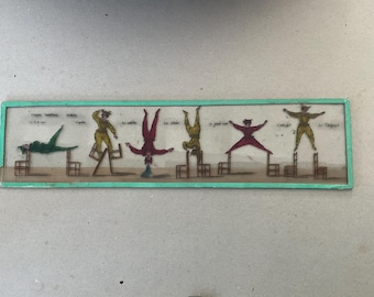 Verre de lanterne magique , cirque impérial Auriol