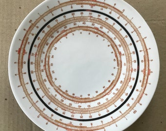 Original plates , assiettes affamées (hungry plates) TséTsé associées, set of 6