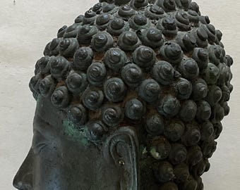 タイのスコータイの銅製仏頭（木台座付き） - Etsy 日本