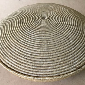 African basket with lid