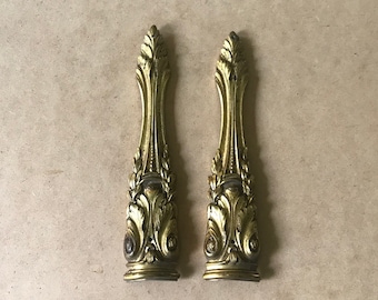 Ancient bronze ornaments from a piece of furniture, circa 1900