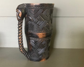 Kuba goblet, wine goblet, palm tree wine, Kuba , Congo