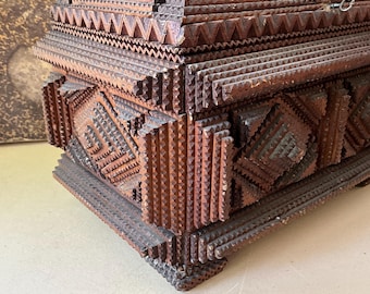Tramp art box