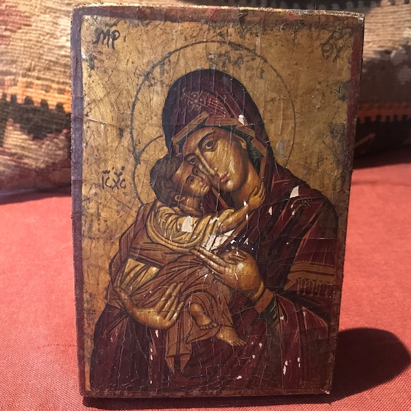 Greek icon, Byzantin Icon, 20 th century