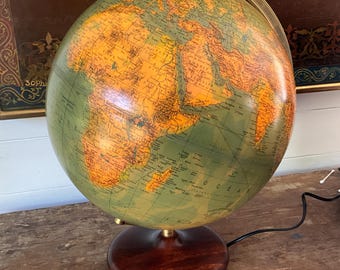 Globe terrestre années 1960