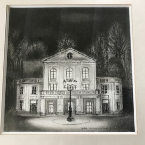 Carboncino su carta, il teatro del parco a Bruxelles, Geo Mommaerts