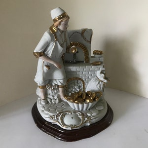 Capo di Monte porcelain, baker