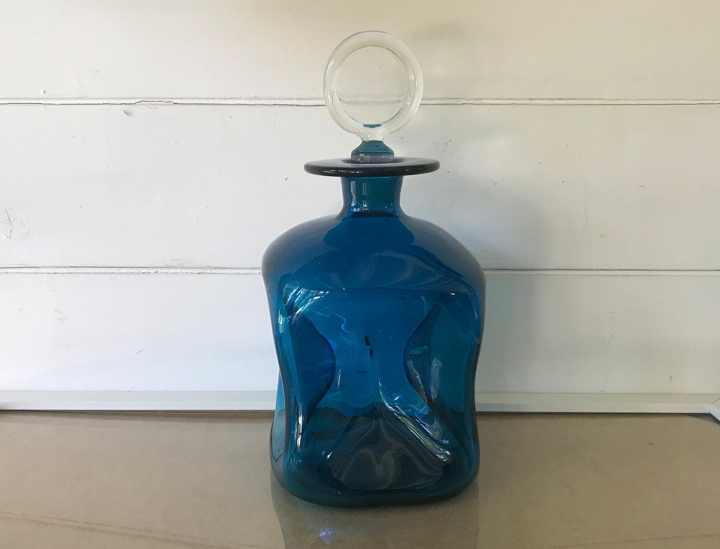 Danish Christmas Decanter: Vintage Holmegaard Art Glass Collectible –  Jewelry Bubble