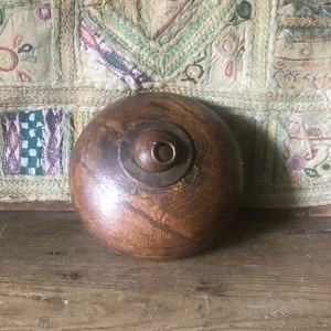 Wooden box with small lid