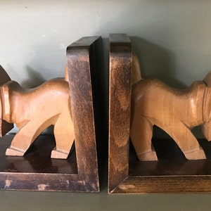 Pair of bookends, dogs art deco period