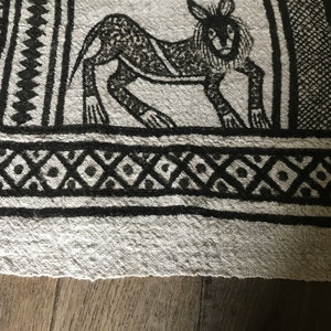 Toile tissée à la main, toile de Korhogo, sénoufo, animaux symboliques image 10