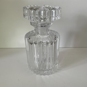 Heavy small cut crystal carafe 300 ml, perfume carafe
