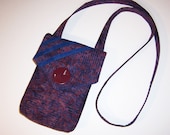 Small Crossbody Bag, Cotton Batik Bag, Plum Batik Bag, Quilted Batik Bag, Zipper Pocket Bag, Essentials Handbag, Vintage Button Bag