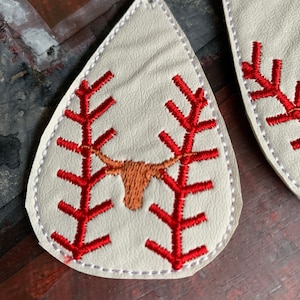 UT Baseball Earrings