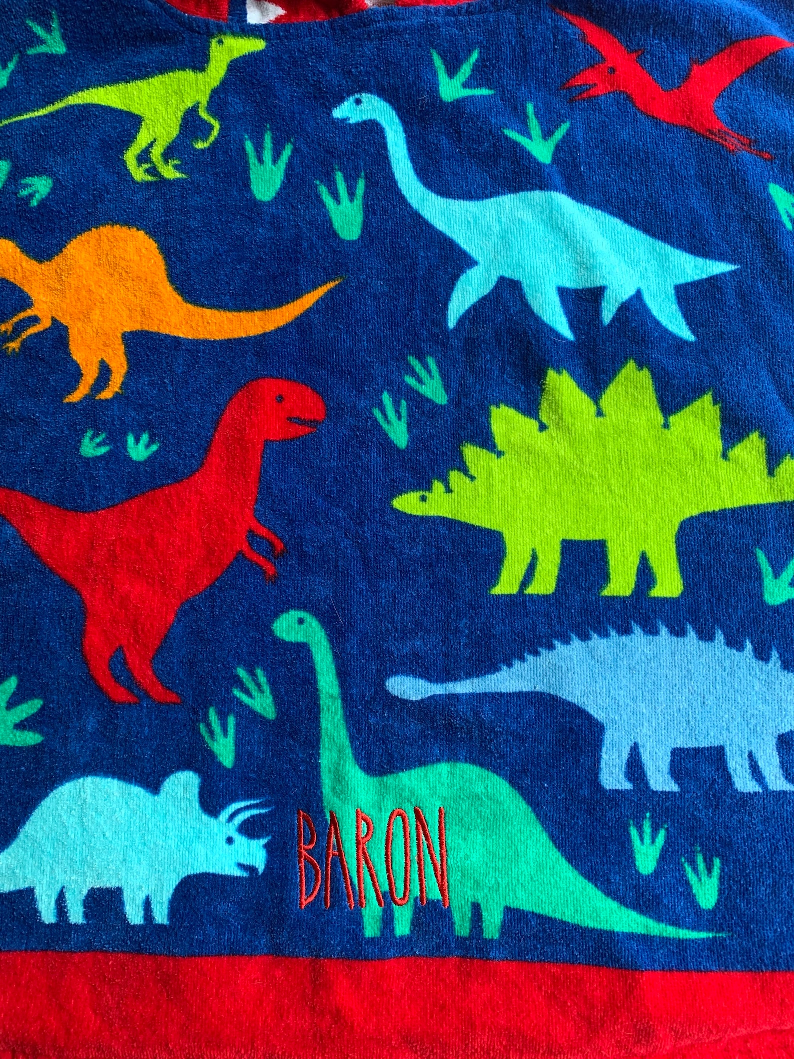 Dinosaur hooded beach towel Etsy