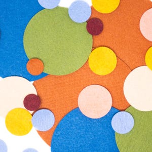 Felt Circle Die Cuts U-PICK Colors & Size!