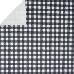 Black White Buffalo Check Premium Printed Felt Sheet // Made in USA // Baby Safe