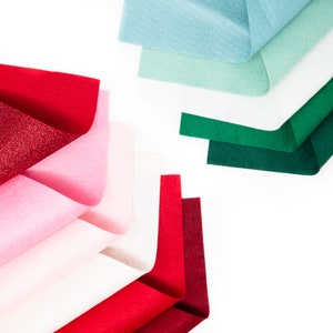 11 - 9&quot;X12&quot; Christmas Collection Merino Wool blend Felt