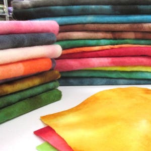 Hand Dyed 100% Wool Felt 9"X12" Sheets