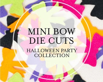 Mini Bow Die Cuts for Crafting | 20 Piece Set | 1.5" Wool Blend Felt die Cuts | Made in USA