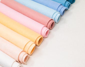 10pc 9"X12" Spring Vacation Collection Merino Wool blend Felt