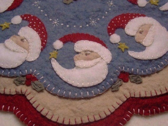 Falling in Love Penny Rug Kit Pre Cut and Pre Washed Applique Kit Pumpkin Pattern