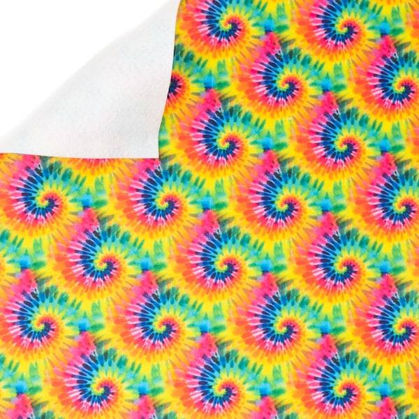 Tie Dye Premium Printed Felt Sheet // Made in USA // Baby Safe