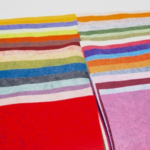 Colección de 35 piezas de colores jaspeados: sábanas de fieltro de mezcla de lana merino imagen 3