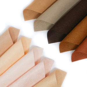 10 - 9&quot;X12&quot; Skintastic Collection Merino Wool blend Felt