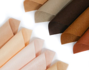 10pc 9"X12" Skintastic Collection Merino Wool blend Felt