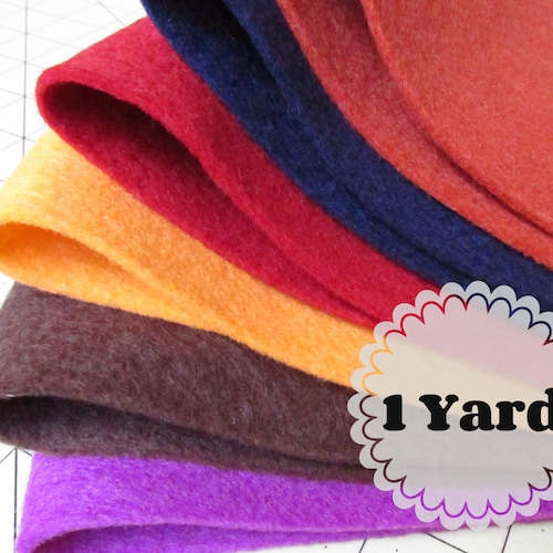 1 Yard Merino Wool Blend Felt 20 Wool Cut to Order You Etsy