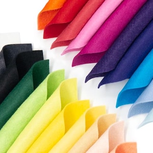 21 -  Summer Colors Collection - Merino Wool blend Felt Sheets