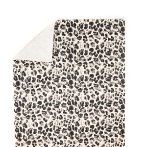 Snow Leopard Premium Printed Felt Sheet // Made in USA // Baby Safe