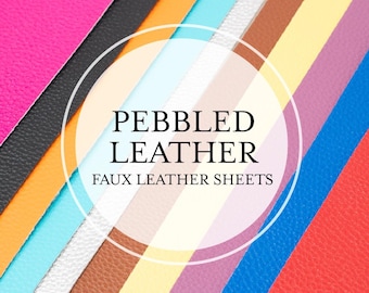 Pebbled Faux Leather Sheets - 8"X13" Craft supplies / Earings / Hair Bows / Purse supplies