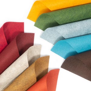 10 - 9&quot;X12&quot; Autumn Harvest Collection Merino Wool blend Felt
