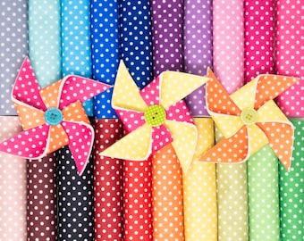 Polka Dot Printed Felt Sheet | Sewing and Crafting Felt | 10"x16" Sheets