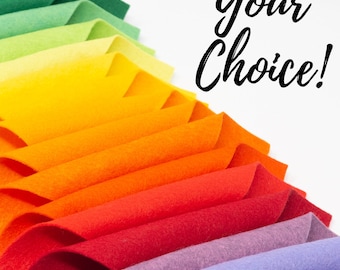 8 U PICK - 6&quot;X12&quot; Sheets Merino Wool blend Felt