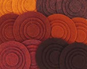 Brownstone- Circles - 48 Die Cut Wool Blend Felt Circles