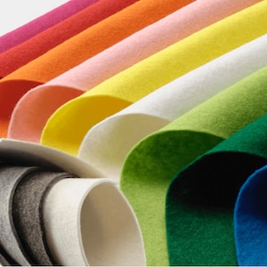 100% Wool Felt Sheets 8&quot;X12&quot; Merino Wool Amazingly Soft