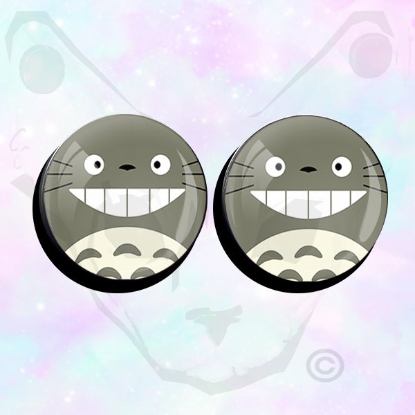 Big Size Pair Kawaii Totoro Ear Plugs up to 50mm (2")