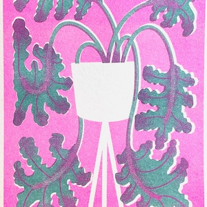 Home Plant | A4 Risograph Print