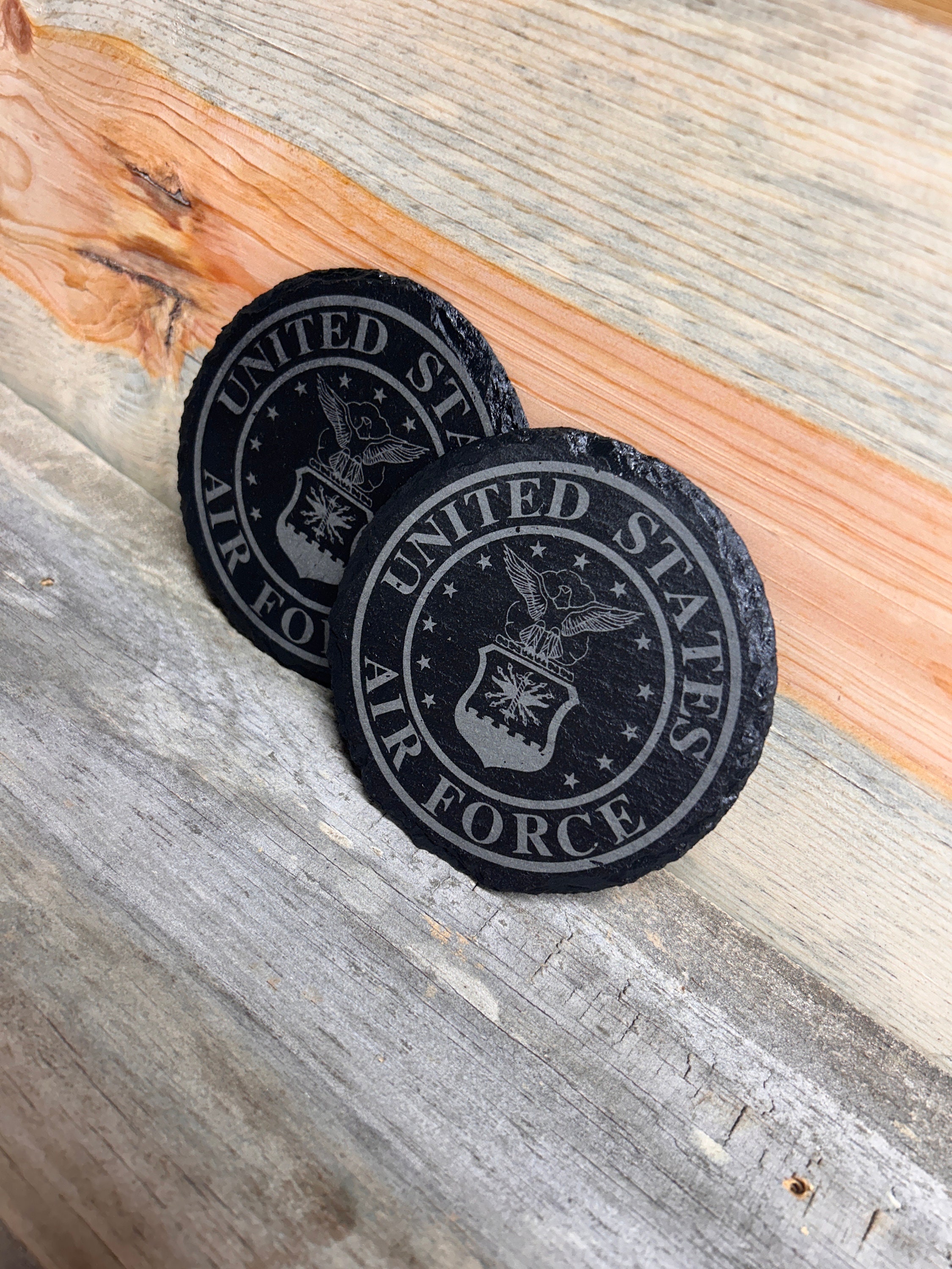 Usaf Coasters USAF Slate Coasters - Etsy