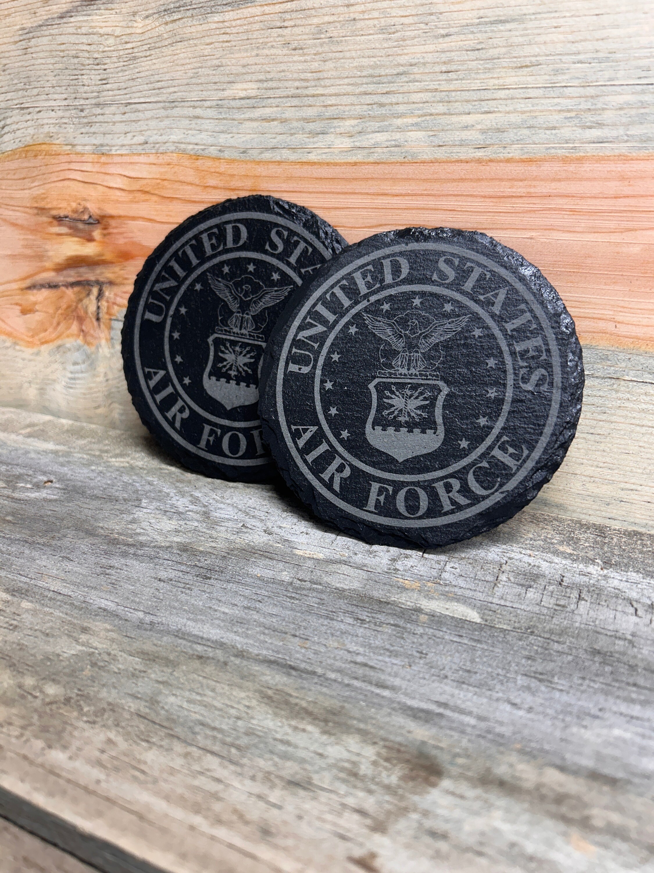 Usaf Coasters USAF Slate Coasters - Etsy