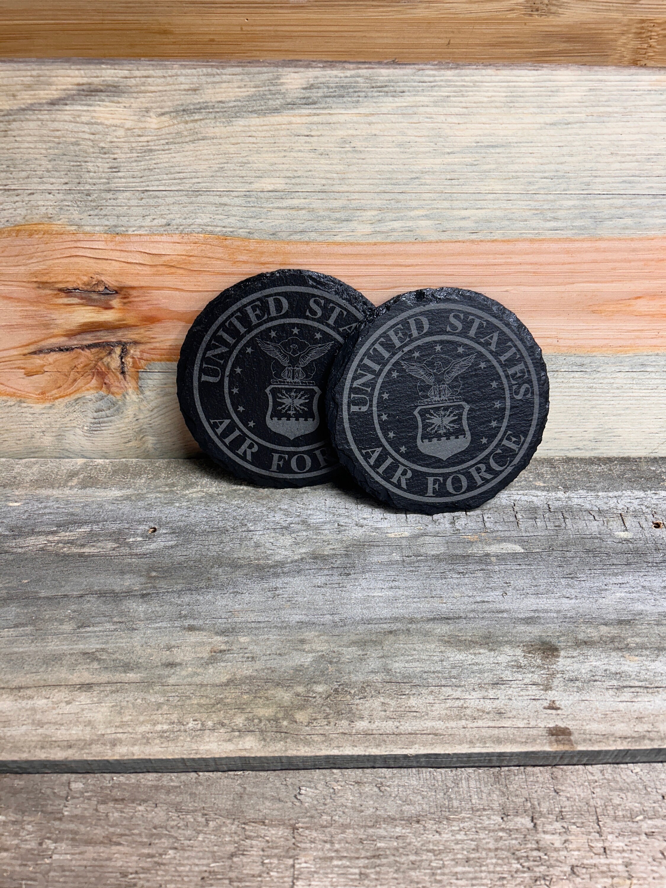 Usaf Coasters USAF Slate Coasters - Etsy