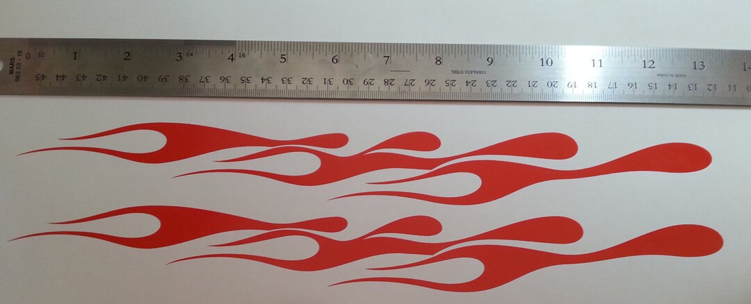 Racing Flames - Vinyl Decal Stickers - Etsy
