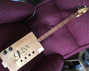 Cigar box guitar Electric and acoustic