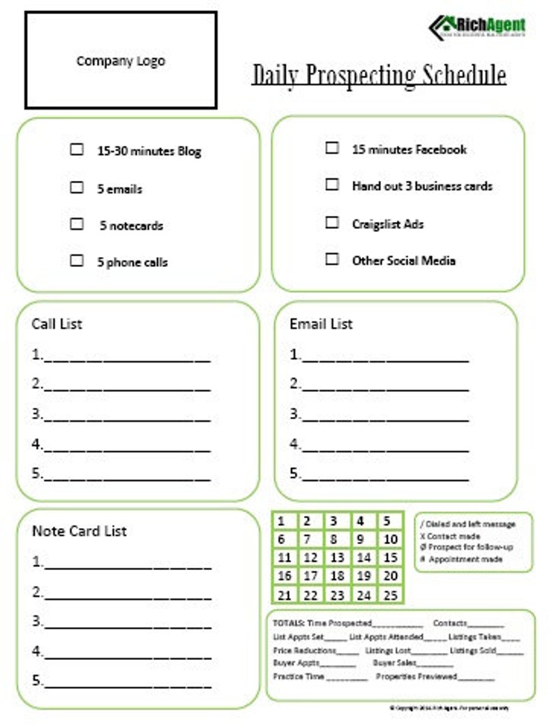 Prospecting Schedule Real Estate Real Estate Form Instant Download Etsy prospecting-schedule-real-estate-real-estate-form-instant-download-etsy